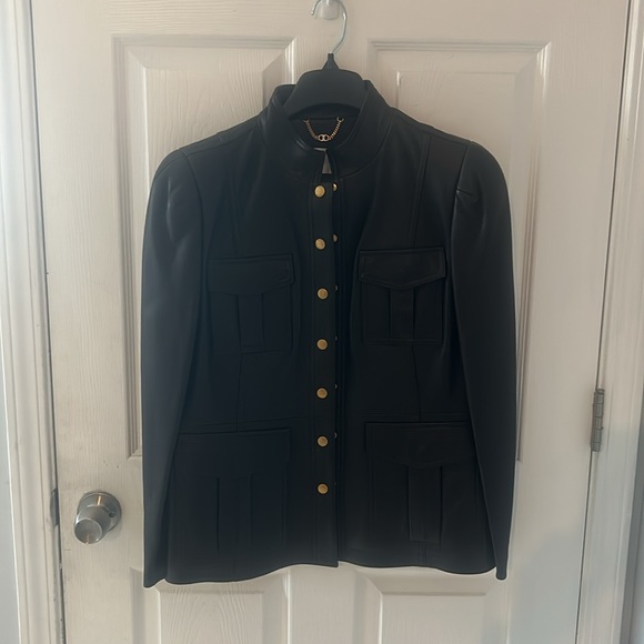 Tory Burch Deep Chocolate Brown Leather jacket - Picture 2 of 5